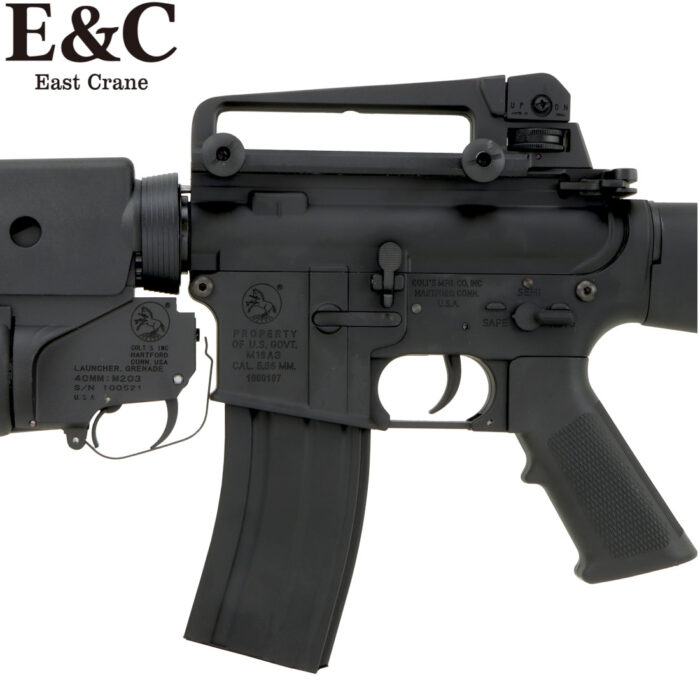 E&C M16A3 Gel Blaster with M203 Grenade Launcher (EC-702) - Black