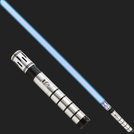 Silver Knight Light Saber - Silver and Black Hilt