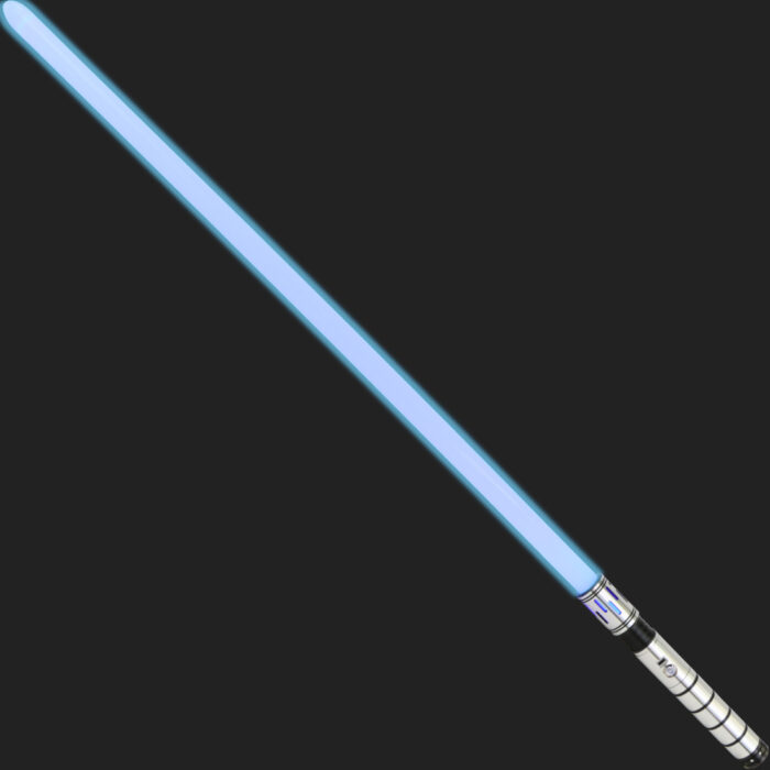 Silver Knight Light Saber - Silver and Black Hilt