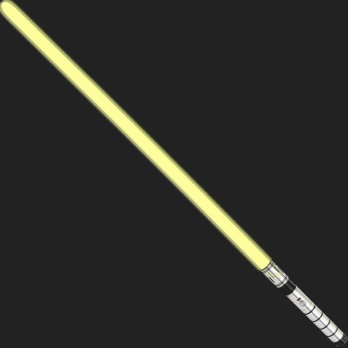 Silver Knight Light Saber - Silver and Black Hilt