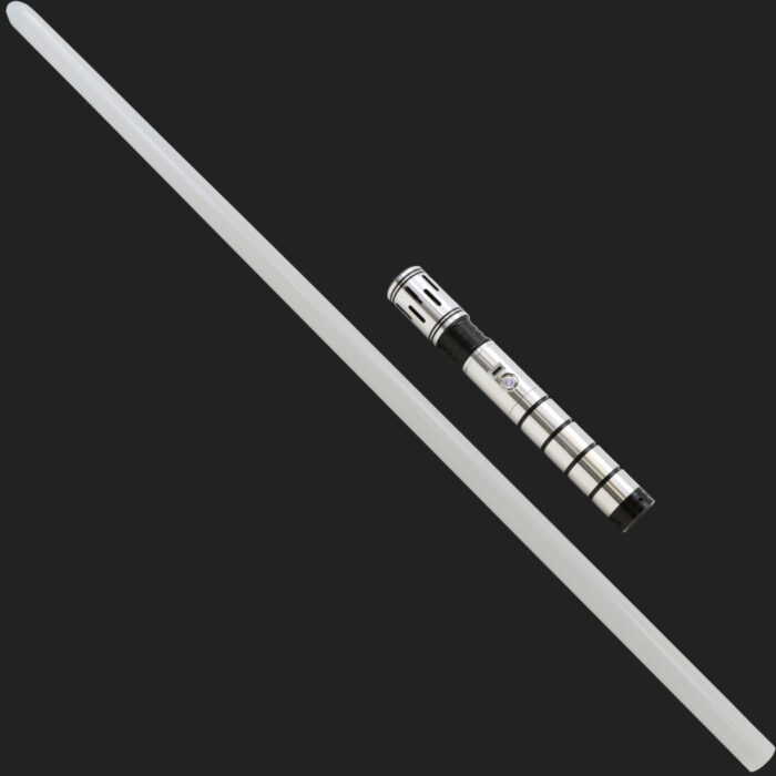 Silver Knight Light Saber - Silver and Black Hilt