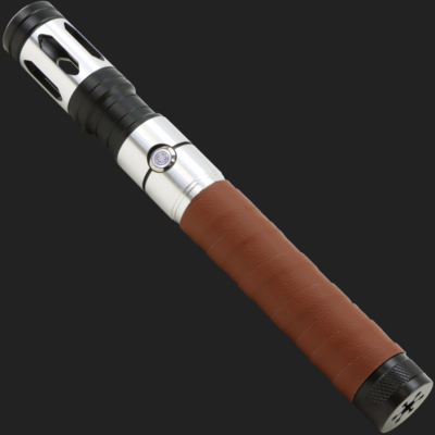 The Nomad Light Saber – Leather Bound Silver Hilt