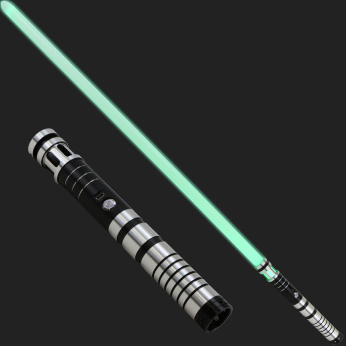 The Sentinel Light Saber - Black and Silver Hilt