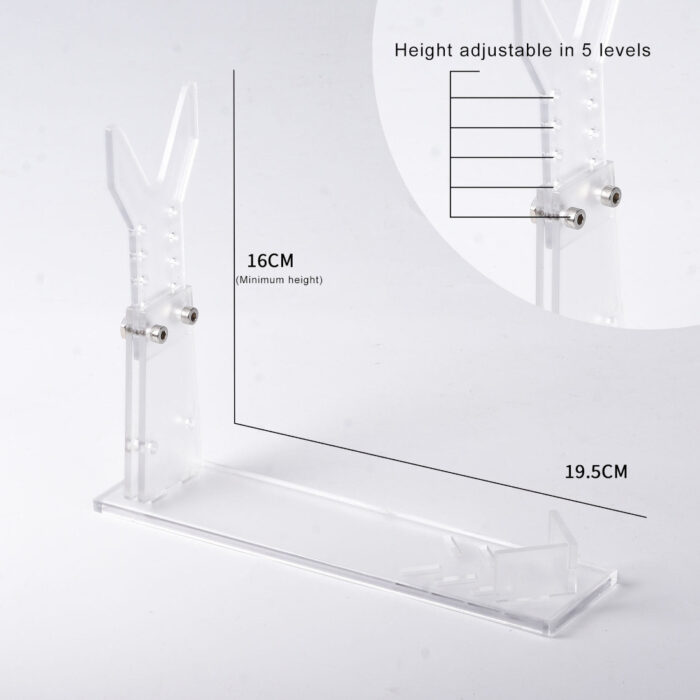 Clear Adjustable Gel Blaster Pistol Stand