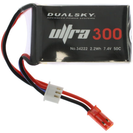 DUALSKY XP03002ULT RC 300 mAh 7.4v Aircraft Li-Po Battery