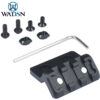 WADSN Offset M-Lok Picatinny Rail Riser Mount - Black
