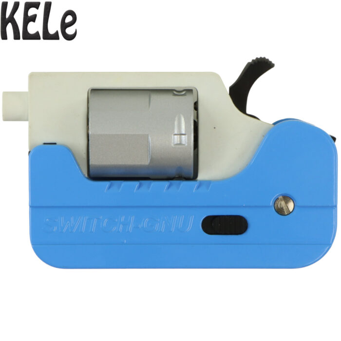 KELe Ghost Folding SWITCH GUN 5 Shot Dart Revolver - Blue/White