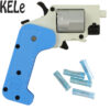 KELe Ghost Folding SWITCH GUN 5 Shot Dart Revolver - Blue/White