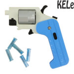 KELe Ghost Folding SWITCH GUN 5 Shot Dart Revolver - Blue/White