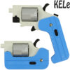 KELe Ghost Folding SWITCH GUN 5 Shot Dart Revolver - Blue/White