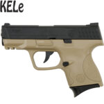 KELe M+P 40 Tan/Black Manual Springer Gel Blaster