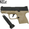 KELe M+P 40 Tan/Black Manual Springer Gel Blaster