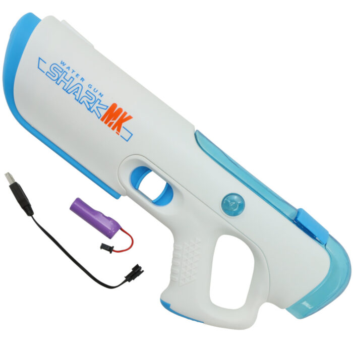 MK Shark Electric Water Gun - White and Blue (CY069)
