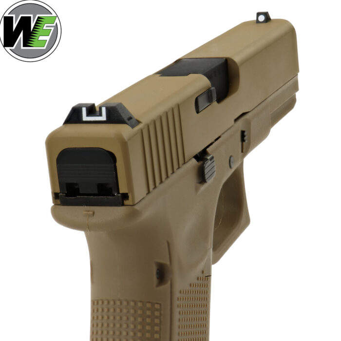 We Tech Glock 17 Gen 5 GBB Gel Blaster Pistol - Tan - NO MARKINGS