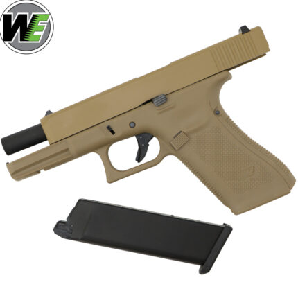 We Tech Glock 17 Gen 5 GBB Gel Blaster Pistol - Tan - NO MARKINGS