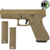 We Tech Glock 17 Gen 5 GBB Gel Blaster Pistol - Tan - NO MARKINGS