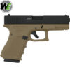 We Tech G19 Gen 4 Gas Blowback Pistol Gel Blaster - Black and Tan