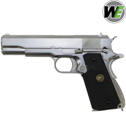 We Tech MEU M1911-A1 SOC GBB Gel Blaster Pistol - Brushed Silver