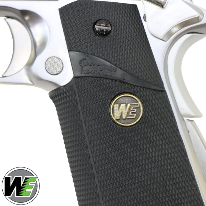 We Tech MEU M1911-A1 SOC GBB Gel Blaster Pistol - Brushed Silver