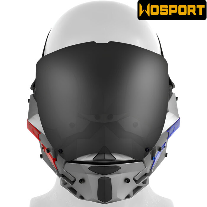 Wosport Silver LED Cyberpunk Night Mask