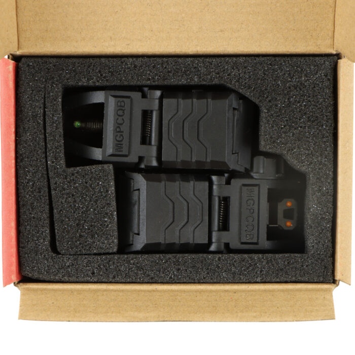 MGPCQB Fibre Optic Flip Up Iron Sight set - Nylon