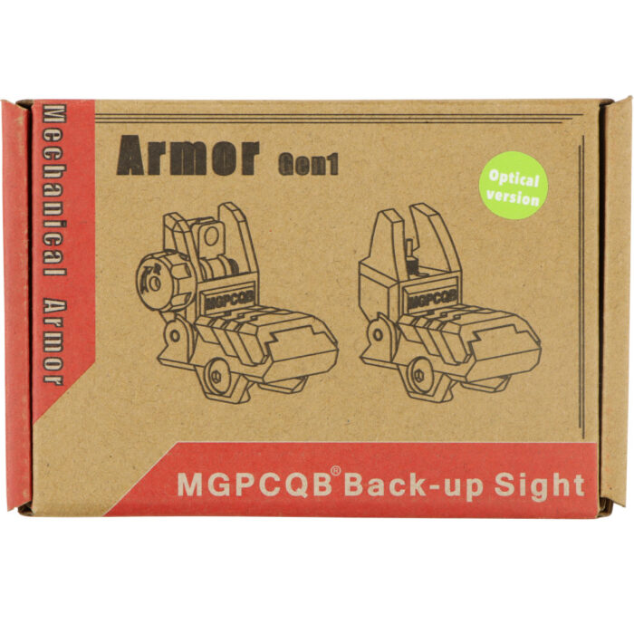 MGPCQB Fibre Optic Flip Up Iron Sight set - Nylon