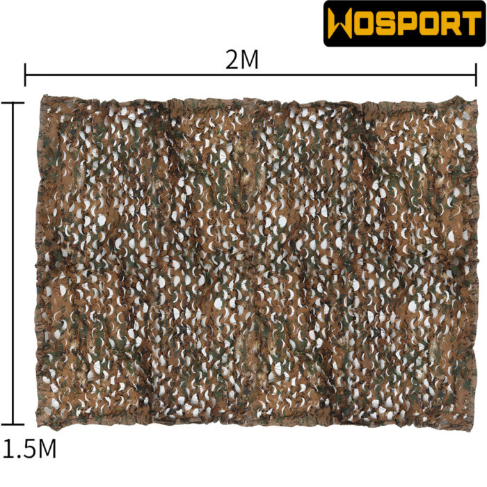 Wosport DW Digital Woodland Camouflage Netting 1.5m x 2m