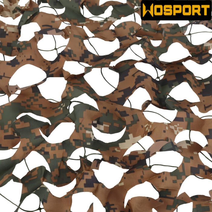 Wosport DW Digital Woodland Camouflage Netting 1.5m x 2m