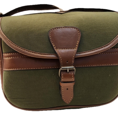 Green Canvas Cartridge Ammo Bag – Durable & Practical Storage