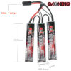 GAONENG Nunchuck 1000mah 11.1v Li-Po Battery with Mini Tamiya Plug