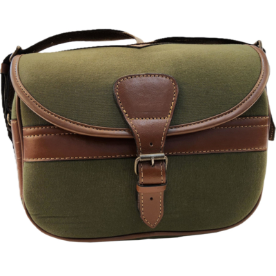Green Canvas Shotgun Cartridge Ammo Bag
