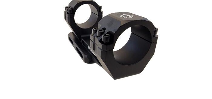 Close up of grey wolf optic mount rings