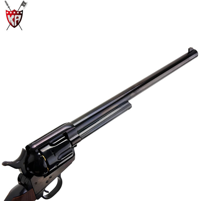 King Arms Black SAA Colt 45 Peacemaker Green Gas Gel Blaster Revolver - Long Barrel