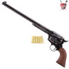 King Arms Black SAA Colt 45 Peacemaker Green Gas Gel Blaster Revolver - Long Barrel