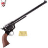 King Arms Black SAA Colt 45 Peacemaker Green Gas Gel Blaster Revolver - Long Barrel
