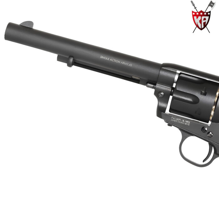 King Arms Black SAA Colt 45 Peacemaker Green Gas Gel Blaster Revolver - Medium