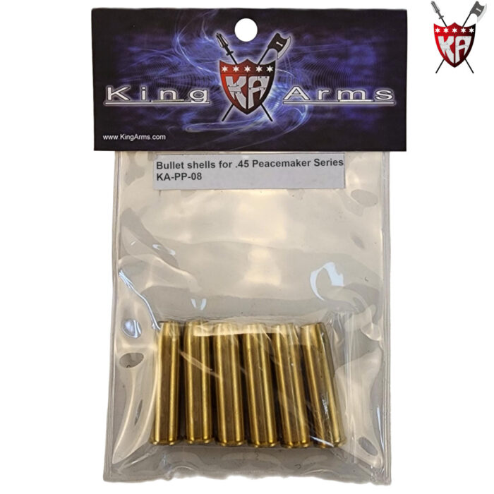 King Arms Brass Shells for SAA .45 Peacemaker Gel Blaster