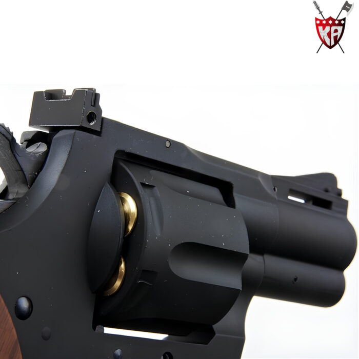 King Arms Python 357 - 2.5 Inch Green Gas Collector’s Gel Blaster Revolver – Black