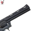 King Arms Python 357 - 6 Inch Green Gas Collector’s Gel Blaster Revolver – Black