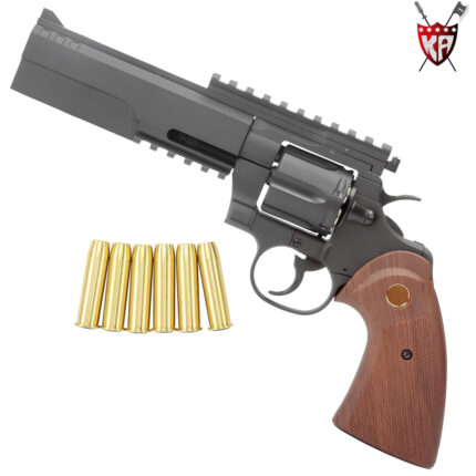 King Arms Python 357 Evil Green Gas Gel Blaster Revolver – Black