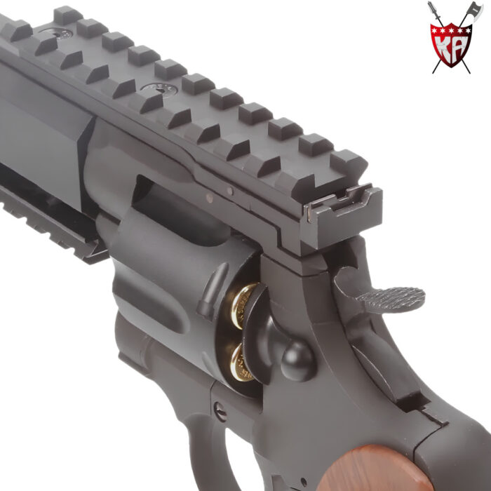 King Arms Python 357 Evil Green Gas Gel Blaster Revolver – Black