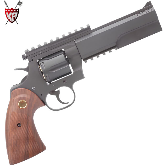 King Arms Python 357 Evil Green Gas Gel Blaster Revolver – Black