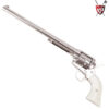 King Arms Silver SAA Colt 45 Peacemaker Green Gas Gel Blaster Revolver - Long Barrel