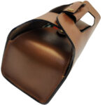 Shotgun Cartridge Ammo Leather Bag with Side Pocket