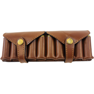 Buffalo Leather Shotgun Shell Cartridge Pouch