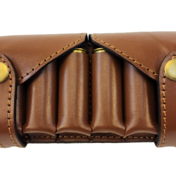 Buffalo Leather Shotgun Shell Cartridge Pouch