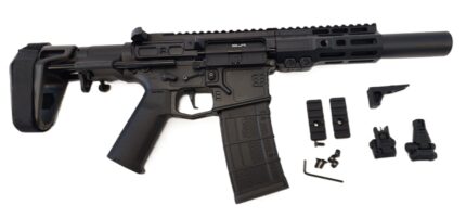 Right side view of Jingji SLR CQB V4 and parts