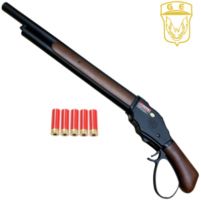 GE 1887 Winchester Green Gas Shotgun Shell Ejecting Gel Blaster – Black