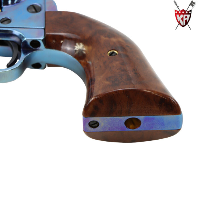 King Arms Blue SAA Colt 45 Peacemaker Green Gas Gel Blaster Revolver - Medium