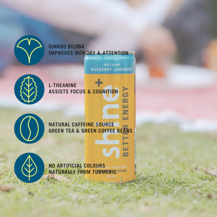 Shine Blueberry Lemonade Nootropic Energy Drink - 250ml